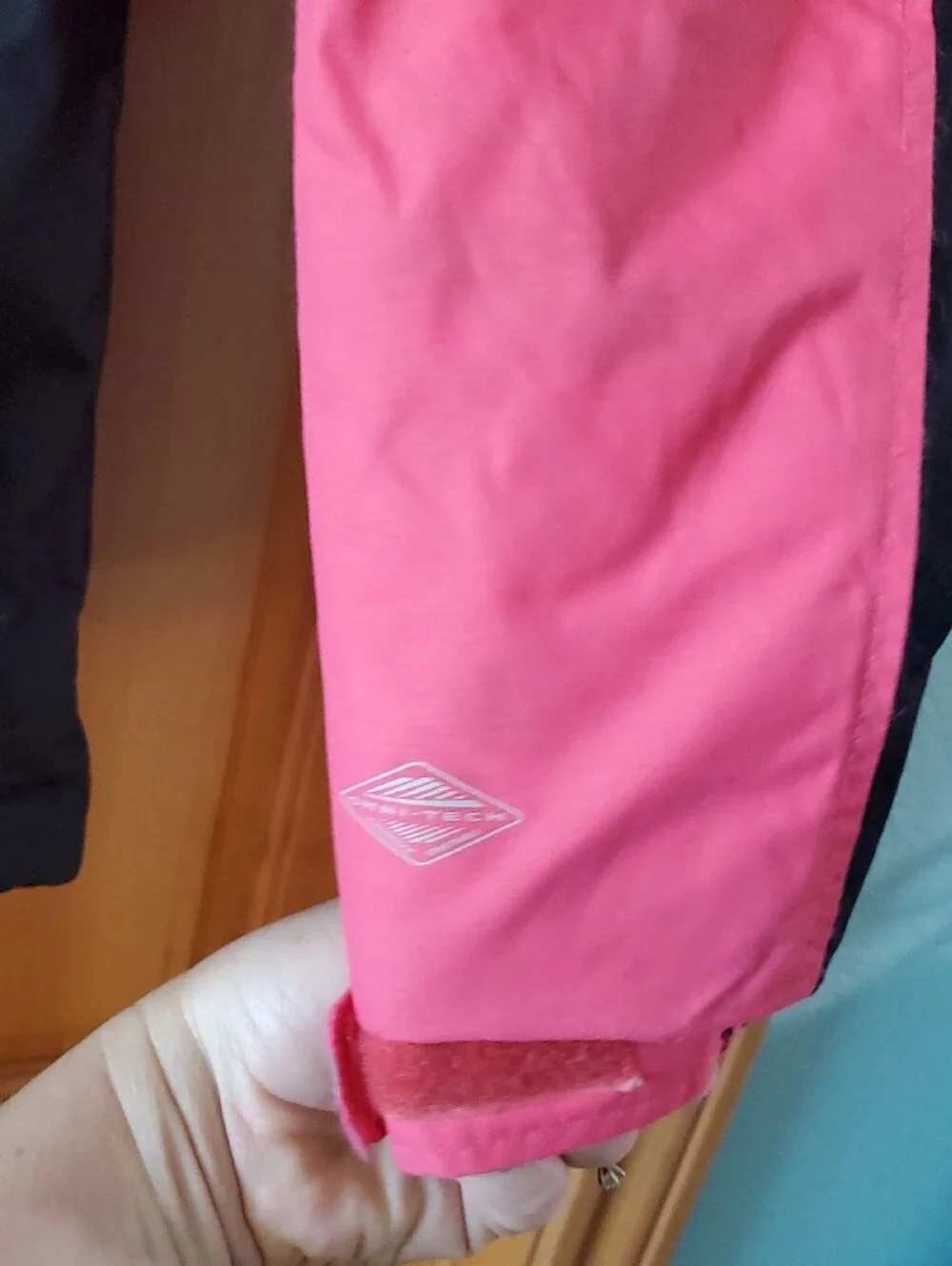 Columbia Pink and Black Kids Hooded Puffer Jacket Size 10-12